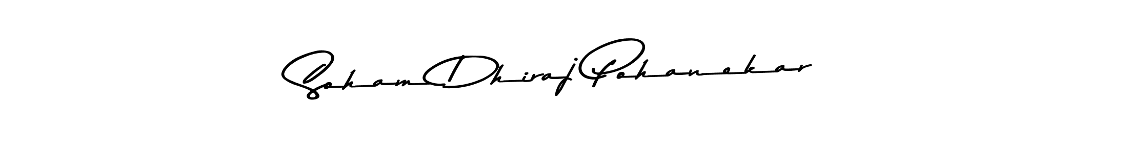 Asem Kandis PERSONAL USE is a professional signature style that is perfect for those who want to add a touch of class to their signature. It is also a great choice for those who want to make their signature more unique. Get Soham Dhiraj Pohanekar name to fancy signature for free. Soham Dhiraj Pohanekar signature style 9 images and pictures png