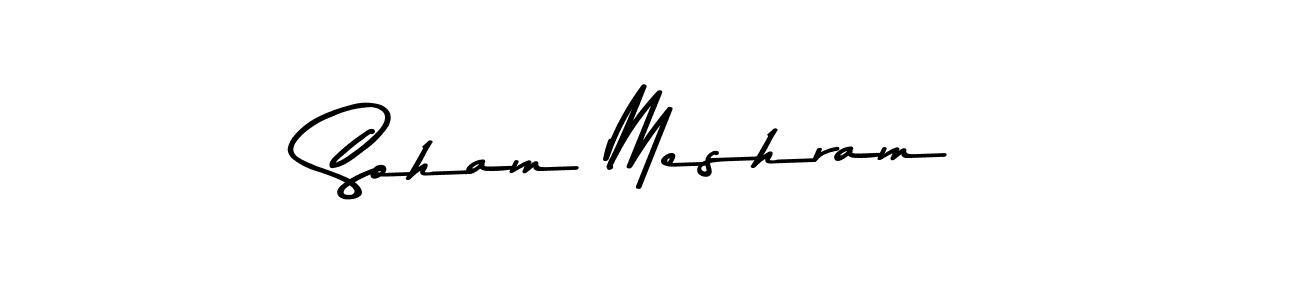 Soham Meshram stylish signature style. Best Handwritten Sign (Asem Kandis PERSONAL USE) for my name. Handwritten Signature Collection Ideas for my name Soham Meshram. Soham Meshram signature style 9 images and pictures png
