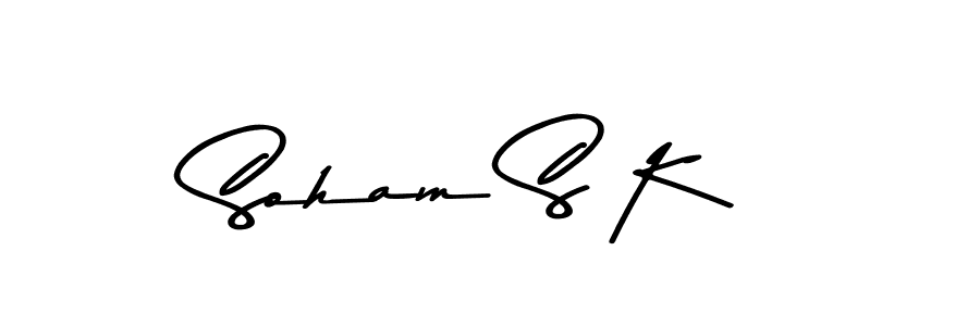 Make a beautiful signature design for name Soham S K. Use this online signature maker to create a handwritten signature for free. Soham S K signature style 9 images and pictures png