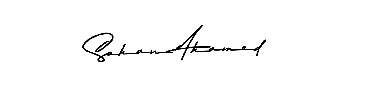 Sohan Ahamed stylish signature style. Best Handwritten Sign (Asem Kandis PERSONAL USE) for my name. Handwritten Signature Collection Ideas for my name Sohan Ahamed. Sohan Ahamed signature style 9 images and pictures png