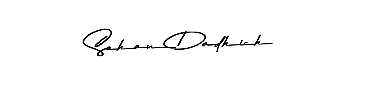 if you are searching for the best signature style for your name Sohan Dadhich. so please give up your signature search. here we have designed multiple signature styles  using Asem Kandis PERSONAL USE. Sohan Dadhich signature style 9 images and pictures png