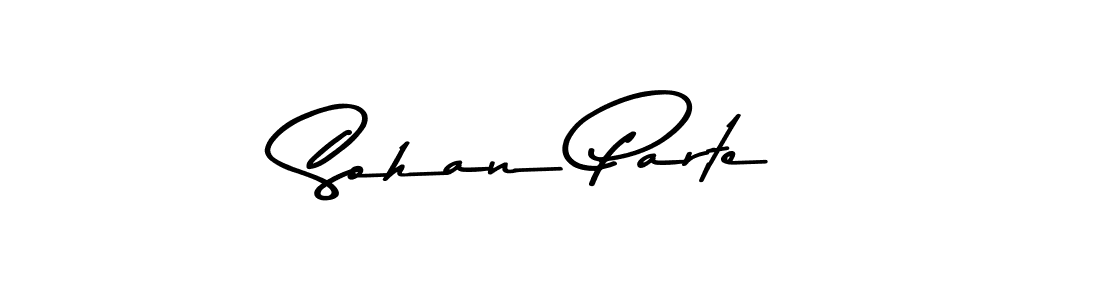 Design your own signature with our free online signature maker. With this signature software, you can create a handwritten (Asem Kandis PERSONAL USE) signature for name Sohan Parte. Sohan Parte signature style 9 images and pictures png