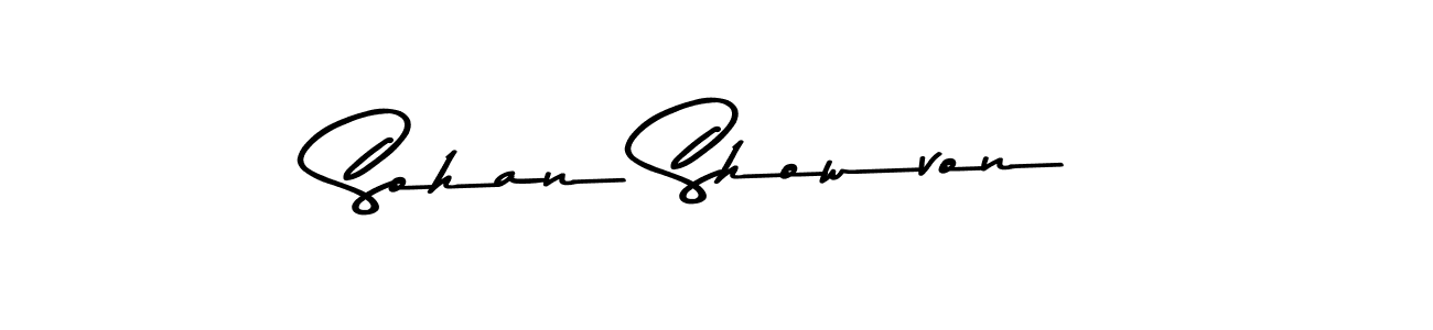 Asem Kandis PERSONAL USE is a professional signature style that is perfect for those who want to add a touch of class to their signature. It is also a great choice for those who want to make their signature more unique. Get Sohan Showvon name to fancy signature for free. Sohan Showvon signature style 9 images and pictures png