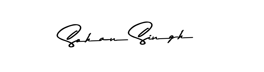Create a beautiful signature design for name Sohan Singh. With this signature (Asem Kandis PERSONAL USE) fonts, you can make a handwritten signature for free. Sohan Singh signature style 9 images and pictures png