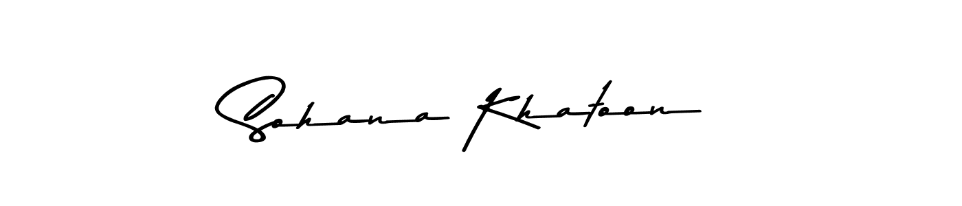 Use a signature maker to create a handwritten signature online. With this signature software, you can design (Asem Kandis PERSONAL USE) your own signature for name Sohana Khatoon. Sohana Khatoon signature style 9 images and pictures png