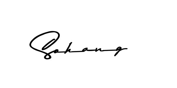 Make a beautiful signature design for name Sohang. With this signature (Asem Kandis PERSONAL USE) style, you can create a handwritten signature for free. Sohang signature style 9 images and pictures png