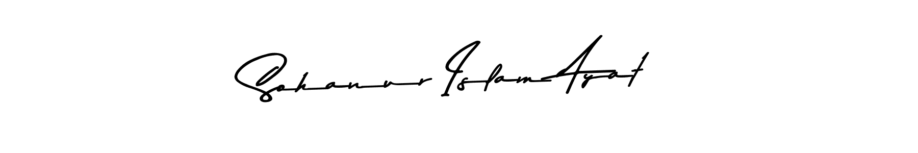 Use a signature maker to create a handwritten signature online. With this signature software, you can design (Asem Kandis PERSONAL USE) your own signature for name Sohanur Islam Ayat. Sohanur Islam Ayat signature style 9 images and pictures png