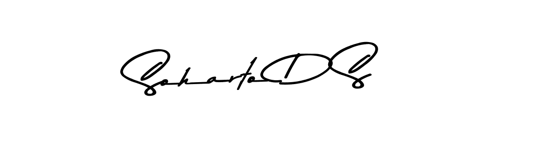 Use a signature maker to create a handwritten signature online. With this signature software, you can design (Asem Kandis PERSONAL USE) your own signature for name Soharto D S. Soharto D S signature style 9 images and pictures png