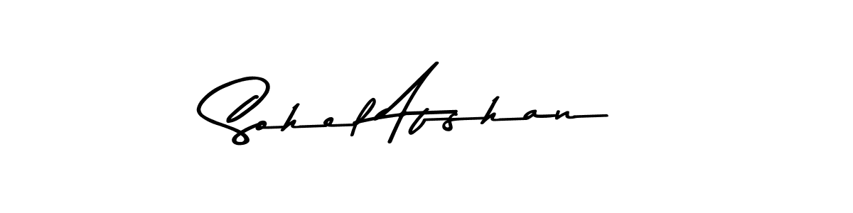 Use a signature maker to create a handwritten signature online. With this signature software, you can design (Asem Kandis PERSONAL USE) your own signature for name Sohel Afshan. Sohel Afshan signature style 9 images and pictures png