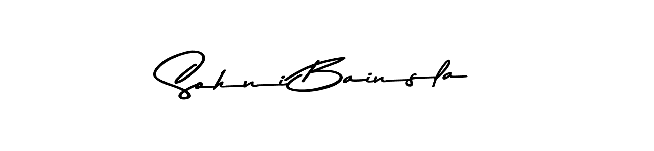 Make a beautiful signature design for name Sohni Bainsla. With this signature (Asem Kandis PERSONAL USE) style, you can create a handwritten signature for free. Sohni Bainsla signature style 9 images and pictures png