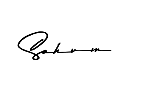 How to make Sohum signature? Asem Kandis PERSONAL USE is a professional autograph style. Create handwritten signature for Sohum name. Sohum signature style 9 images and pictures png