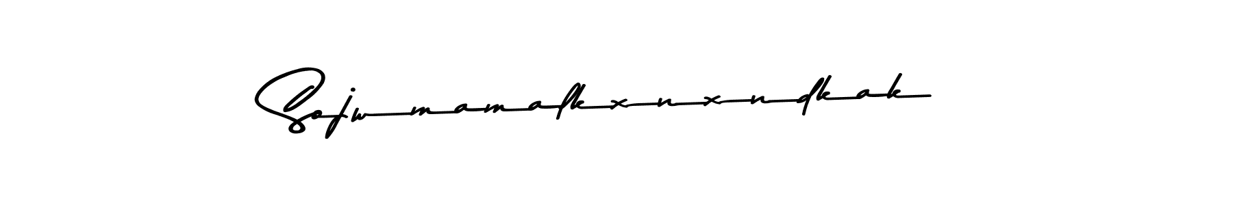 Sojwmamalkxnxndkak stylish signature style. Best Handwritten Sign (Asem Kandis PERSONAL USE) for my name. Handwritten Signature Collection Ideas for my name Sojwmamalkxnxndkak. Sojwmamalkxnxndkak signature style 9 images and pictures png