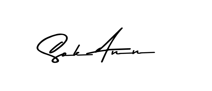 Design your own signature with our free online signature maker. With this signature software, you can create a handwritten (Asem Kandis PERSONAL USE) signature for name Sok Ann. Sok Ann signature style 9 images and pictures png