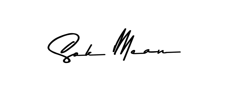 How to make Sok Mean signature? Asem Kandis PERSONAL USE is a professional autograph style. Create handwritten signature for Sok Mean name. Sok Mean signature style 9 images and pictures png