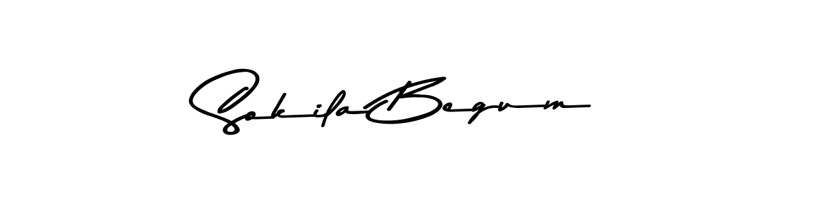 Design your own signature with our free online signature maker. With this signature software, you can create a handwritten (Asem Kandis PERSONAL USE) signature for name Sokila Begum. Sokila Begum signature style 9 images and pictures png