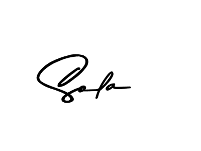 Make a beautiful signature design for name Sola. With this signature (Asem Kandis PERSONAL USE) style, you can create a handwritten signature for free. Sola signature style 9 images and pictures png