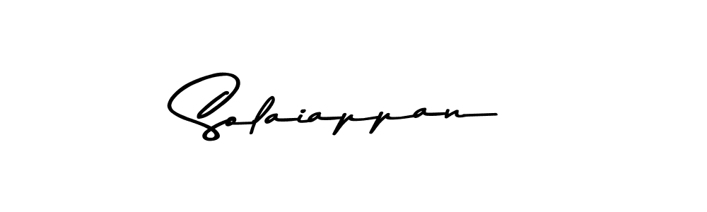 You should practise on your own different ways (Asem Kandis PERSONAL USE) to write your name (Solaiappan) in signature. don't let someone else do it for you. Solaiappan signature style 9 images and pictures png