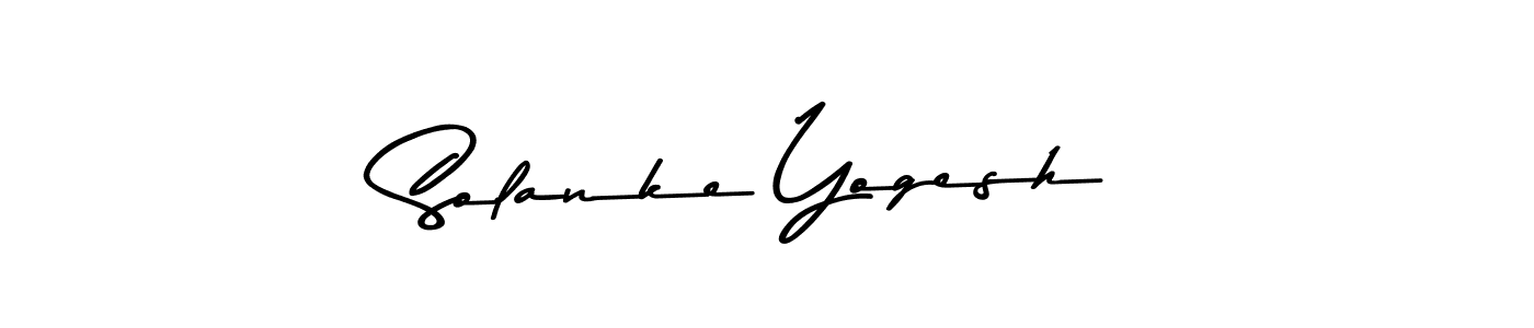 Design your own signature with our free online signature maker. With this signature software, you can create a handwritten (Asem Kandis PERSONAL USE) signature for name Solanke Yogesh. Solanke Yogesh signature style 9 images and pictures png