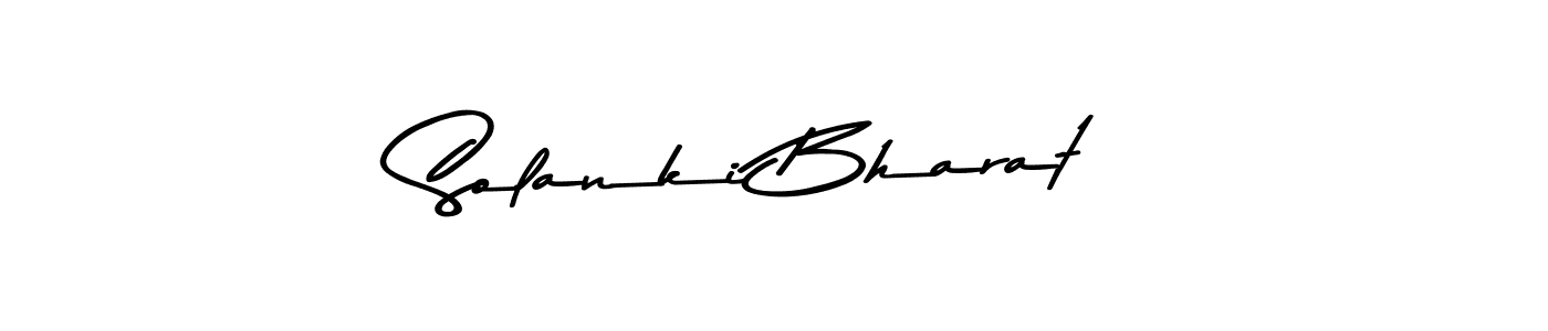 Make a beautiful signature design for name Solanki Bharat. With this signature (Asem Kandis PERSONAL USE) style, you can create a handwritten signature for free. Solanki Bharat signature style 9 images and pictures png