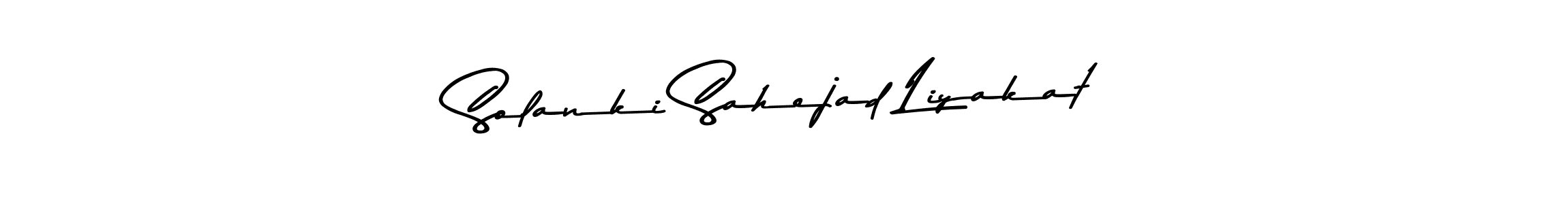 Solanki Sahejad Liyakat stylish signature style. Best Handwritten Sign (Asem Kandis PERSONAL USE) for my name. Handwritten Signature Collection Ideas for my name Solanki Sahejad Liyakat. Solanki Sahejad Liyakat signature style 9 images and pictures png