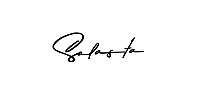 Make a beautiful signature design for name Solasta. With this signature (Asem Kandis PERSONAL USE) style, you can create a handwritten signature for free. Solasta signature style 9 images and pictures png