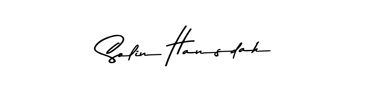 Similarly Asem Kandis PERSONAL USE is the best handwritten signature design. Signature creator online .You can use it as an online autograph creator for name Solin Hansdah. Solin Hansdah signature style 9 images and pictures png