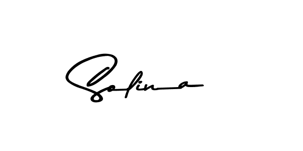 Use a signature maker to create a handwritten signature online. With this signature software, you can design (Asem Kandis PERSONAL USE) your own signature for name Solina. Solina signature style 9 images and pictures png