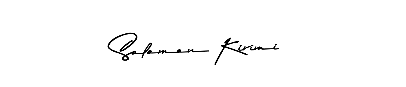 Create a beautiful signature design for name Solomon Kirimi. With this signature (Asem Kandis PERSONAL USE) fonts, you can make a handwritten signature for free. Solomon Kirimi signature style 9 images and pictures png