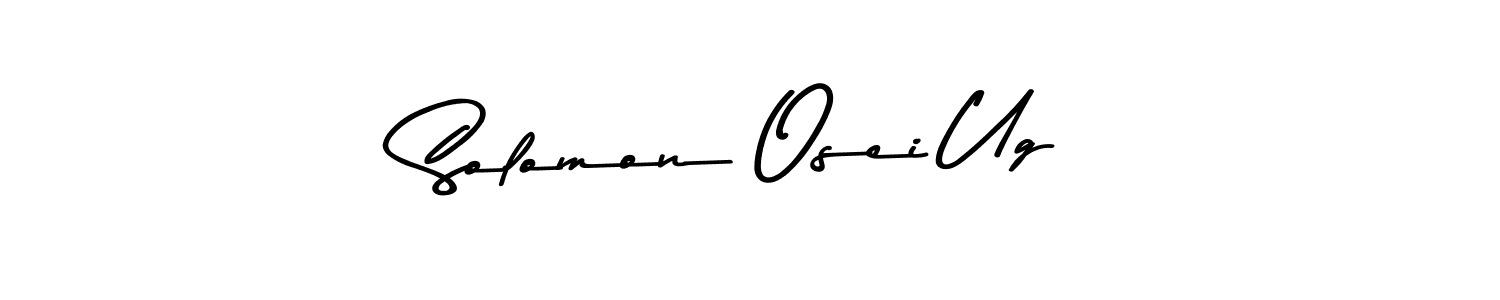 Design your own signature with our free online signature maker. With this signature software, you can create a handwritten (Asem Kandis PERSONAL USE) signature for name Solomon Osei Ug. Solomon Osei Ug signature style 9 images and pictures png