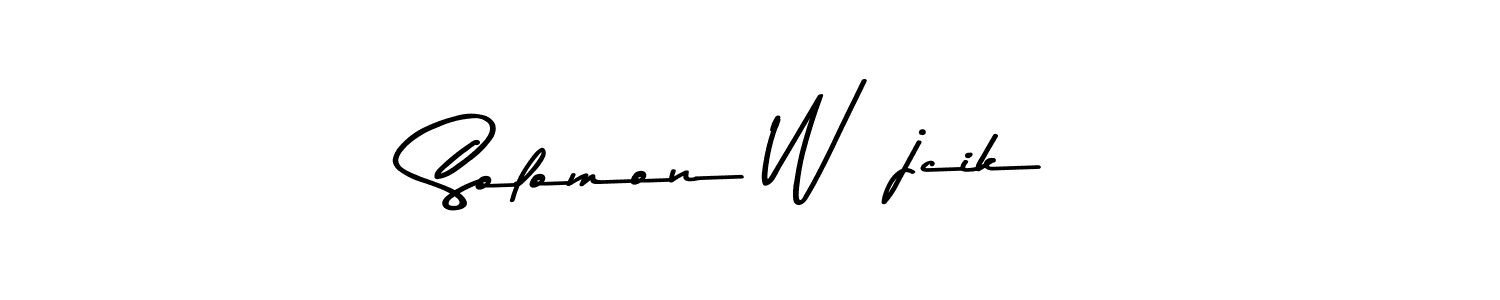 Design your own signature with our free online signature maker. With this signature software, you can create a handwritten (Asem Kandis PERSONAL USE) signature for name Solomon Wójcik. Solomon Wójcik signature style 9 images and pictures png