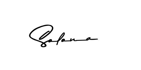 How to make Solona signature? Asem Kandis PERSONAL USE is a professional autograph style. Create handwritten signature for Solona name. Solona signature style 9 images and pictures png