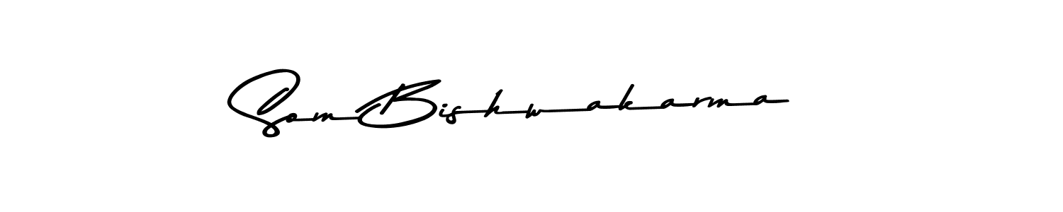 The best way (Asem Kandis PERSONAL USE) to make a short signature is to pick only two or three words in your name. The name Som Bishwakarma include a total of six letters. For converting this name. Som Bishwakarma signature style 9 images and pictures png