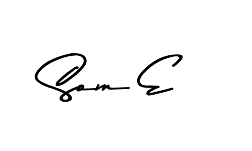 Use a signature maker to create a handwritten signature online. With this signature software, you can design (Asem Kandis PERSONAL USE) your own signature for name Som E. Som E signature style 9 images and pictures png