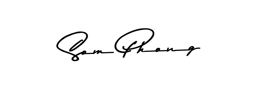 Design your own signature with our free online signature maker. With this signature software, you can create a handwritten (Asem Kandis PERSONAL USE) signature for name Som Phong. Som Phong signature style 9 images and pictures png