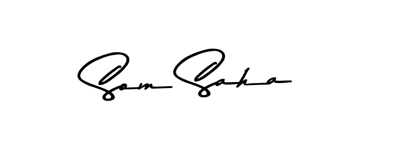 Design your own signature with our free online signature maker. With this signature software, you can create a handwritten (Asem Kandis PERSONAL USE) signature for name Som Saha. Som Saha signature style 9 images and pictures png