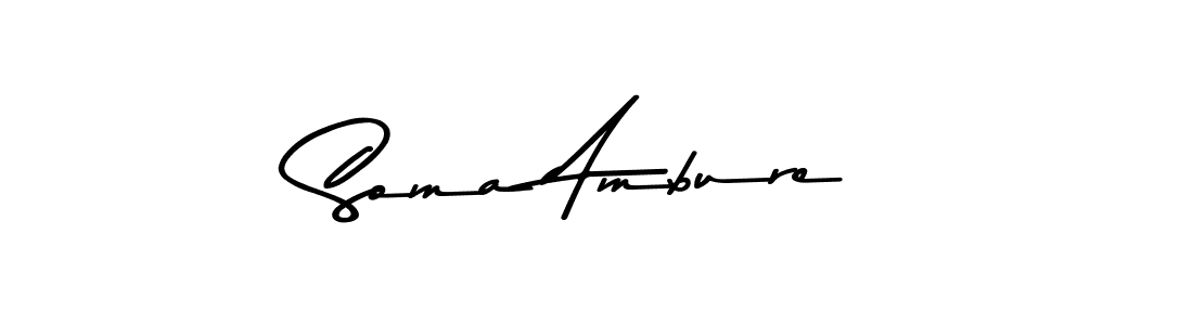 Also You can easily find your signature by using the search form. We will create Soma Ambure name handwritten signature images for you free of cost using Asem Kandis PERSONAL USE sign style. Soma Ambure signature style 9 images and pictures png