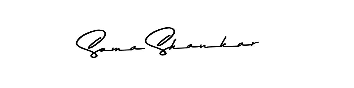 Design your own signature with our free online signature maker. With this signature software, you can create a handwritten (Asem Kandis PERSONAL USE) signature for name Soma Shankar. Soma Shankar signature style 9 images and pictures png