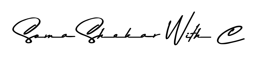 Make a beautiful signature design for name Soma Shekar With C. With this signature (Asem Kandis PERSONAL USE) style, you can create a handwritten signature for free. Soma Shekar With C signature style 9 images and pictures png