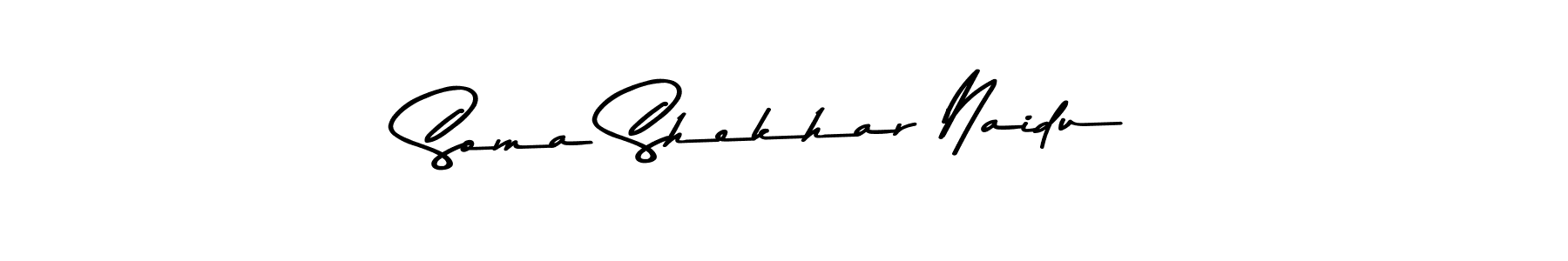 Use a signature maker to create a handwritten signature online. With this signature software, you can design (Asem Kandis PERSONAL USE) your own signature for name Soma Shekhar Naidu. Soma Shekhar Naidu signature style 9 images and pictures png