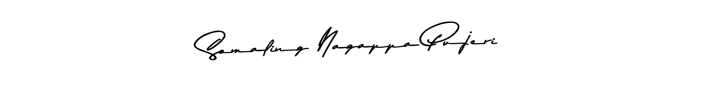 You should practise on your own different ways (Asem Kandis PERSONAL USE) to write your name (Somaling Nagappa Pujeri) in signature. don't let someone else do it for you. Somaling Nagappa Pujeri signature style 9 images and pictures png