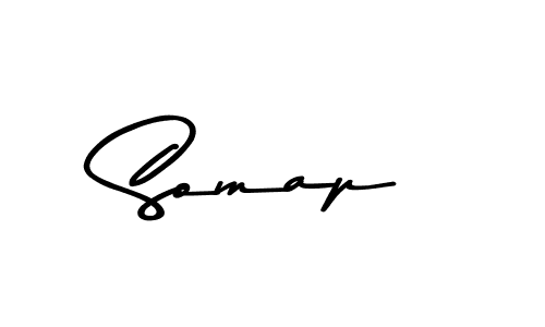 Create a beautiful signature design for name Somap. With this signature (Asem Kandis PERSONAL USE) fonts, you can make a handwritten signature for free. Somap signature style 9 images and pictures png