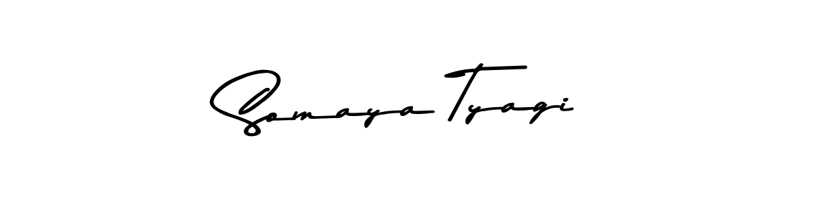 Somaya Tyagi stylish signature style. Best Handwritten Sign (Asem Kandis PERSONAL USE) for my name. Handwritten Signature Collection Ideas for my name Somaya Tyagi. Somaya Tyagi signature style 9 images and pictures png