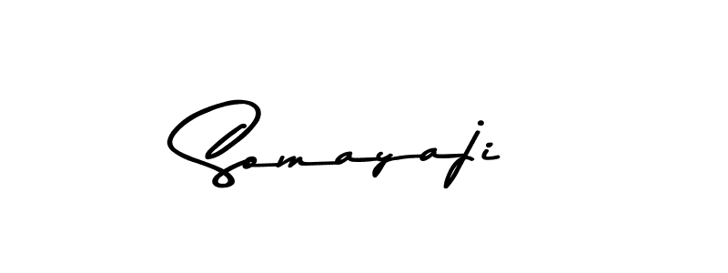 Design your own signature with our free online signature maker. With this signature software, you can create a handwritten (Asem Kandis PERSONAL USE) signature for name Somayaji. Somayaji signature style 9 images and pictures png