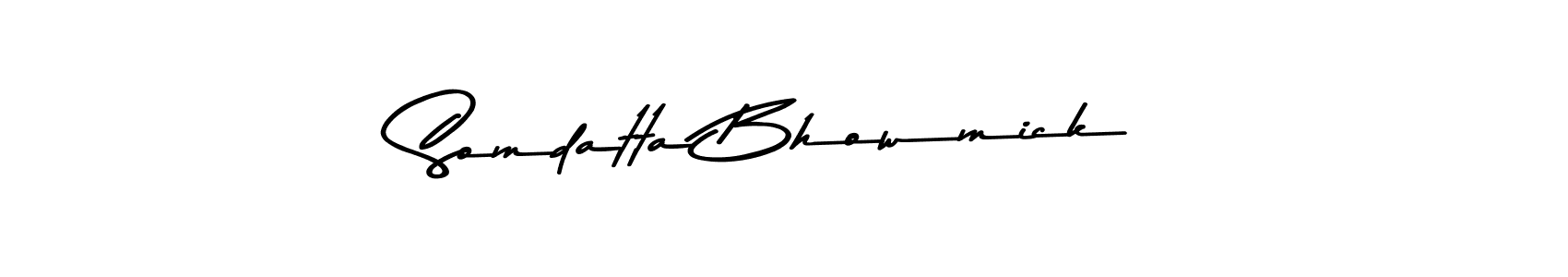 You should practise on your own different ways (Asem Kandis PERSONAL USE) to write your name (Somdatta Bhowmick) in signature. don't let someone else do it for you. Somdatta Bhowmick signature style 9 images and pictures png