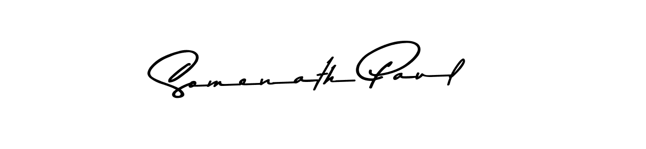 Design your own signature with our free online signature maker. With this signature software, you can create a handwritten (Asem Kandis PERSONAL USE) signature for name Somenath Paul. Somenath Paul signature style 9 images and pictures png