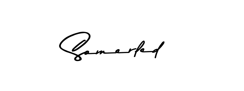 How to make Somerled name signature. Use Asem Kandis PERSONAL USE style for creating short signs online. This is the latest handwritten sign. Somerled signature style 9 images and pictures png