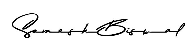 Achieve flawless digital penmanship with Somesh Biswal name in Asem Kandis PERSONAL USE font. The perfect tool for creating online signatures. Somesh Biswal signature style 9 images and pictures png