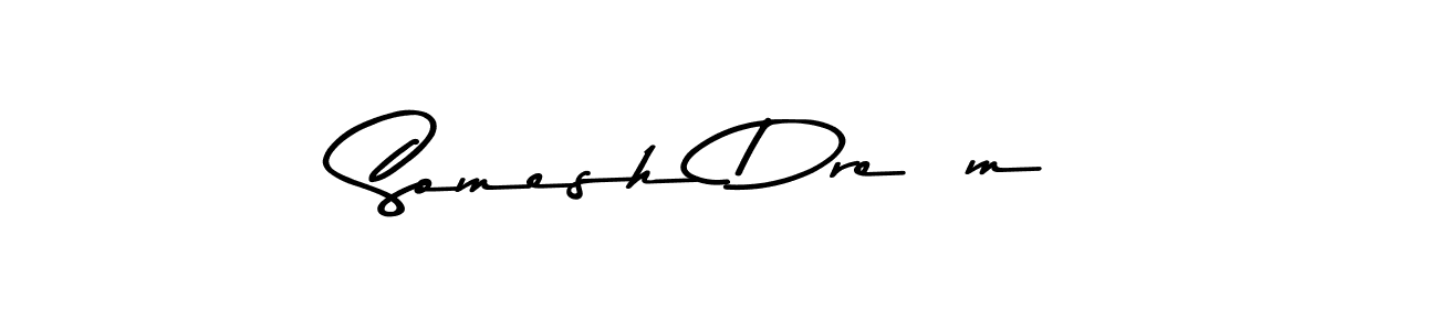 You should practise on your own different ways (Asem Kandis PERSONAL USE) to write your name (Somesh Dreàm) in signature. don't let someone else do it for you. Somesh Dreàm signature style 9 images and pictures png