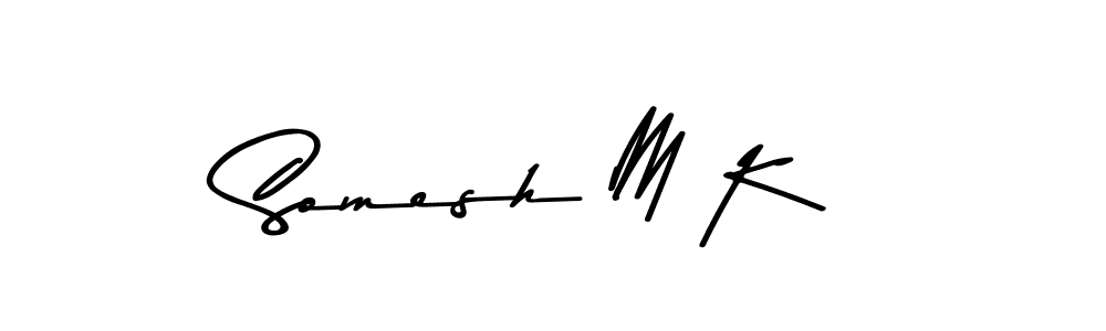 Also You can easily find your signature by using the search form. We will create Somesh M K name handwritten signature images for you free of cost using Asem Kandis PERSONAL USE sign style. Somesh M K signature style 9 images and pictures png