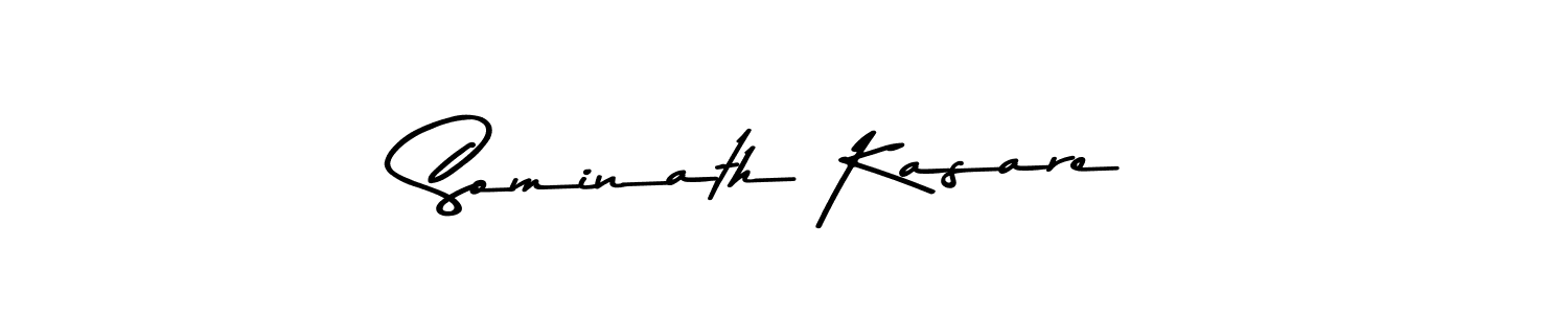 Design your own signature with our free online signature maker. With this signature software, you can create a handwritten (Asem Kandis PERSONAL USE) signature for name Sominath Kasare. Sominath Kasare signature style 9 images and pictures png
